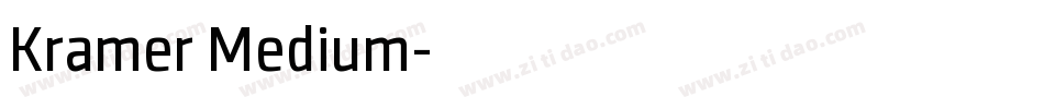 Kramer Medium字体转换